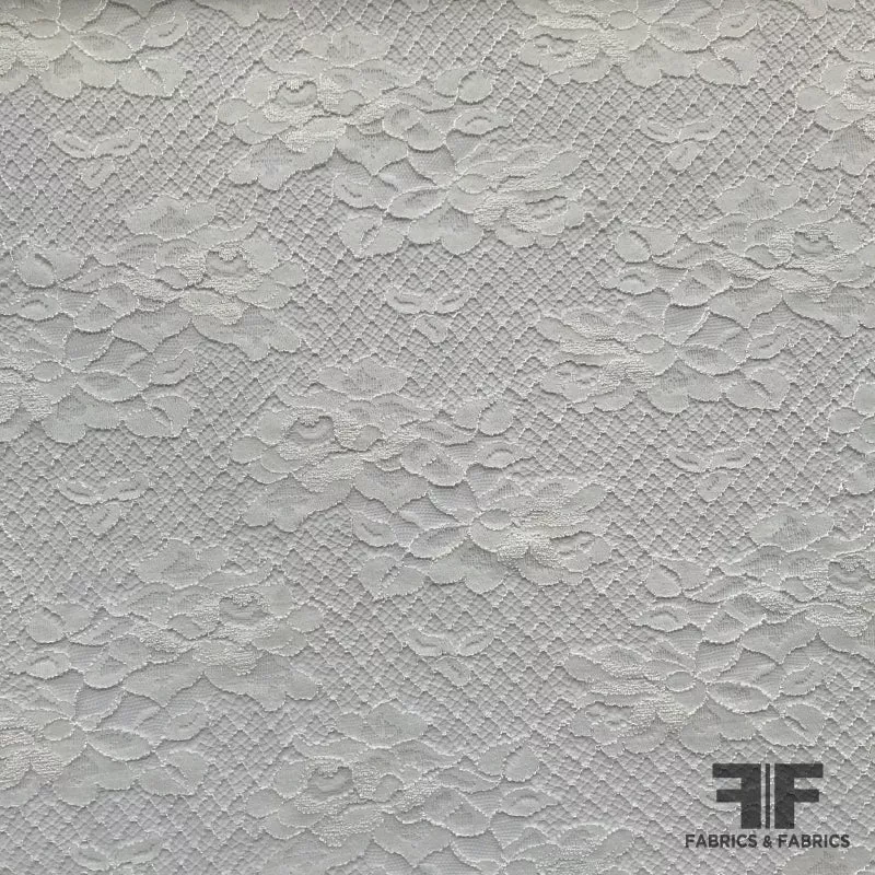 French Classic Floral Lace – White