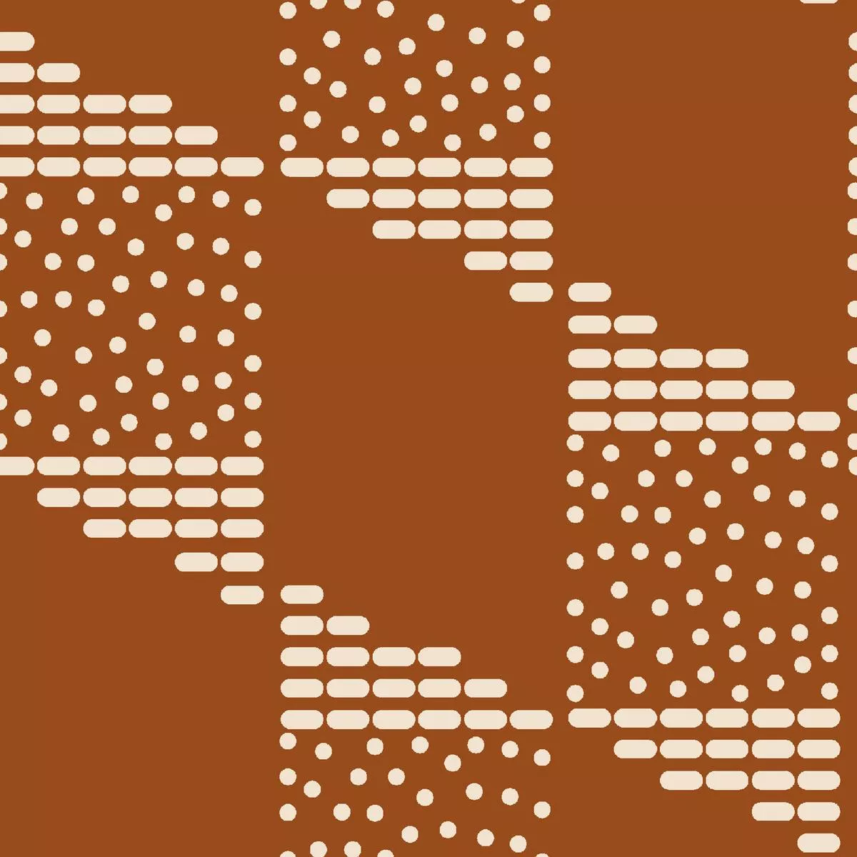 Fresh Diamond on Brown Fabric