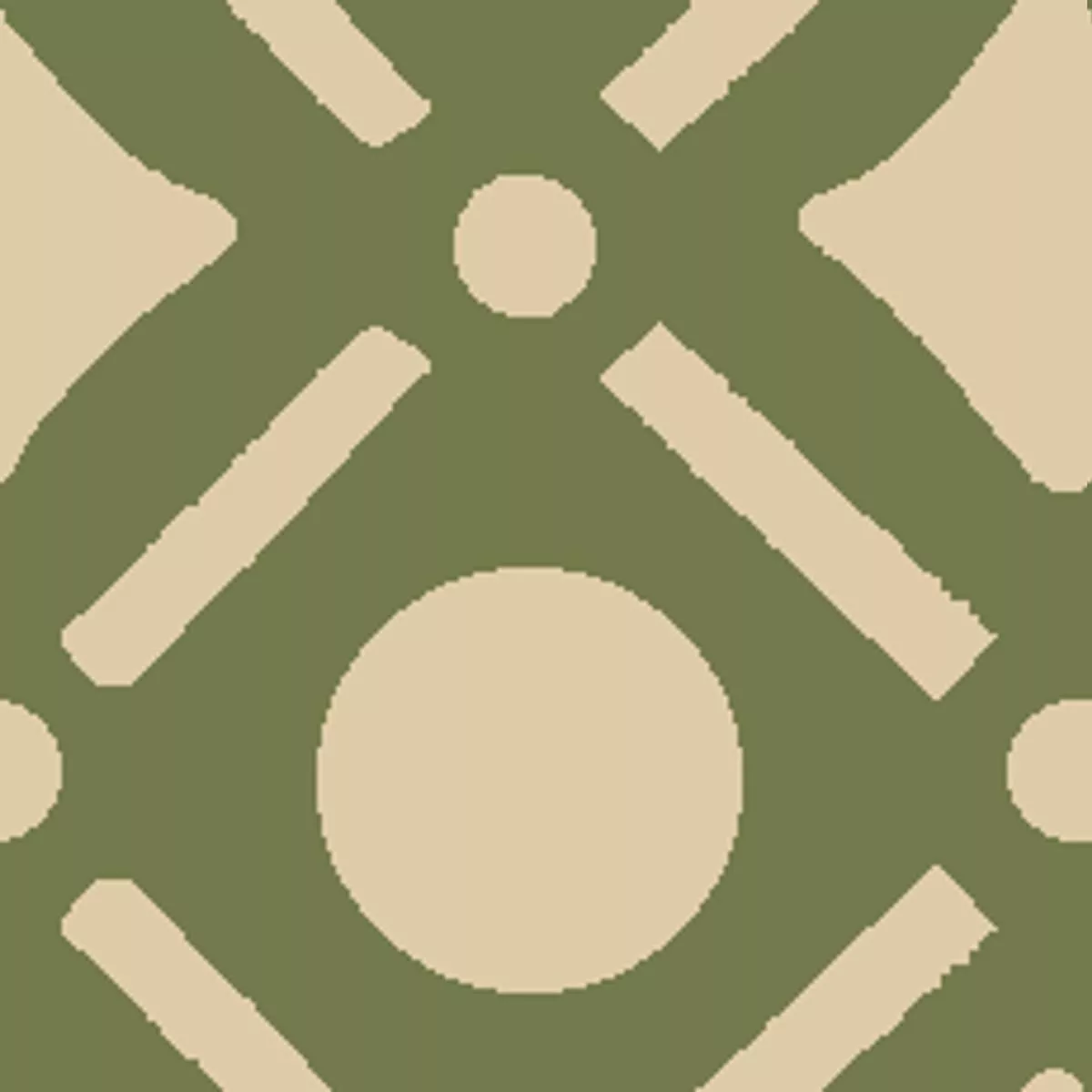 fresh-geo-on-olive-green-fabric Fresh Geo on Olive Green Fabric