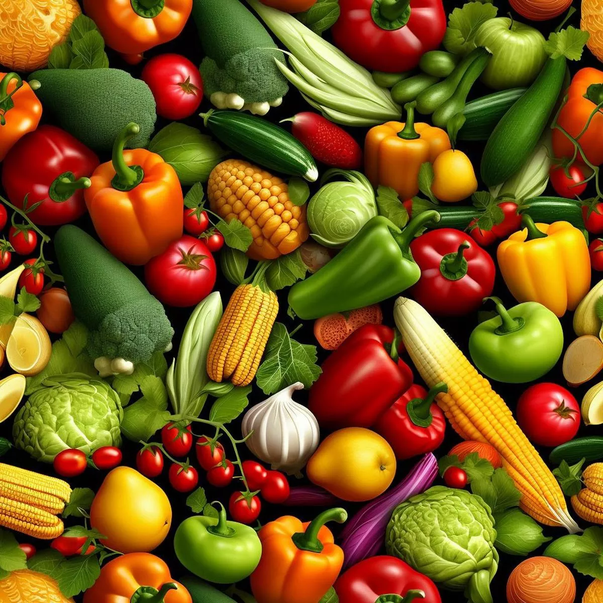 fresh-veggies-2-fabric Fresh Veggies #2 Fabric