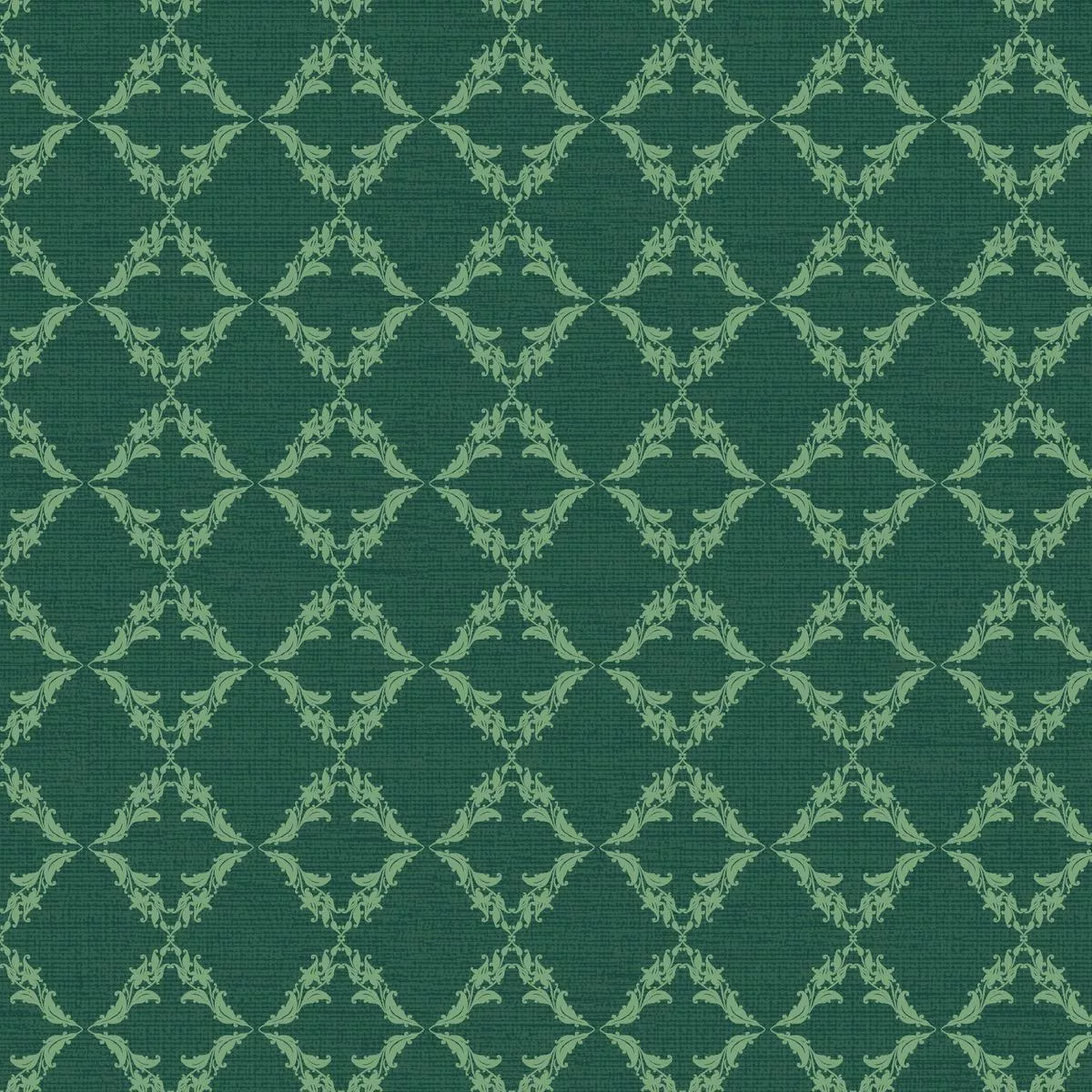 Frosted Diamonds on Green Fabric