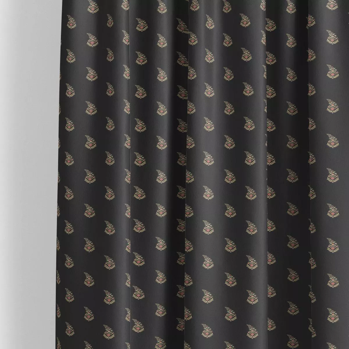 frozen-clouds-fabric-by-yard-black-green ‘Frozen Clouds’ Fabric by the Yard (Black/ Green)