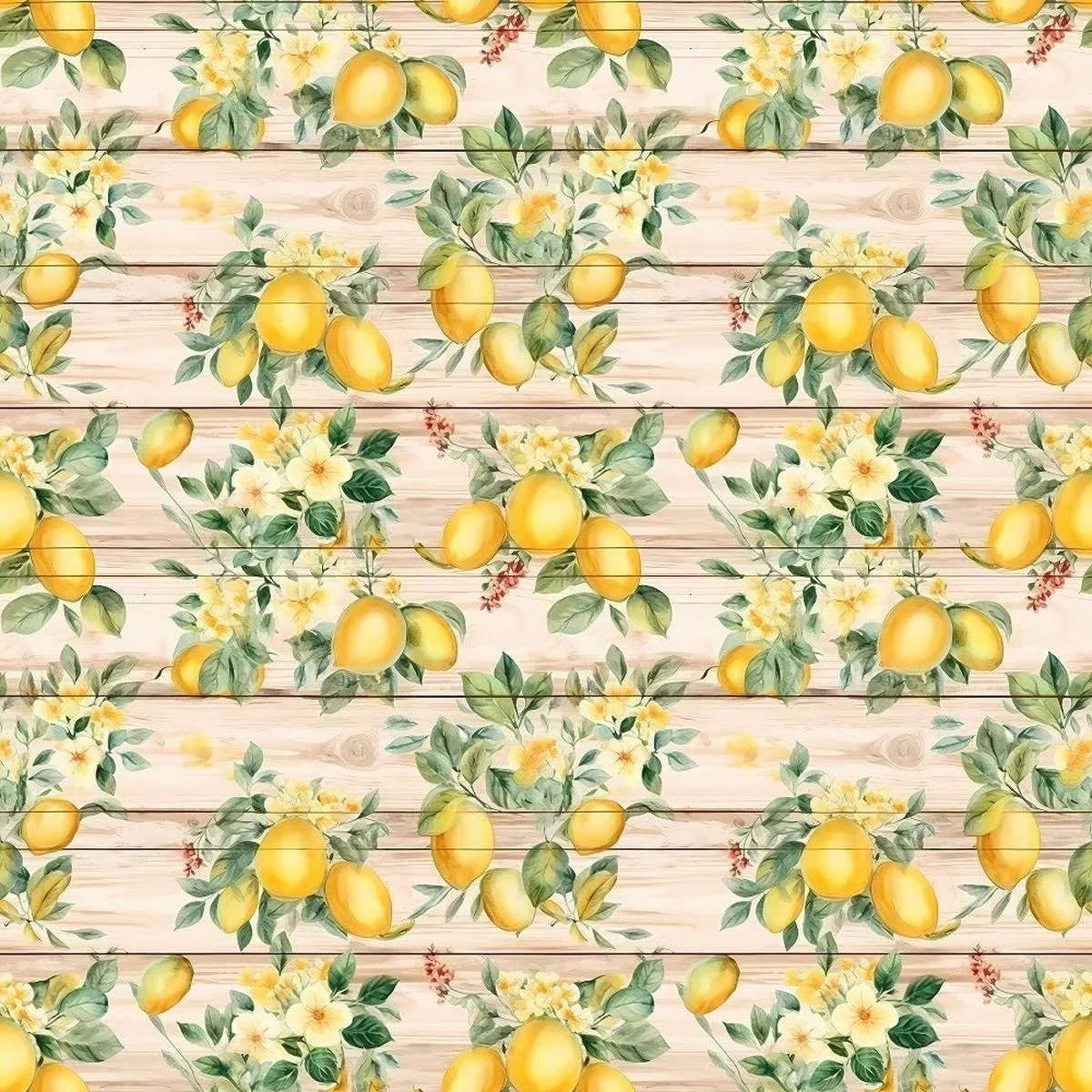 fruits-wood-planks-pattern-8-fabric Fruits & Wood Planks Pattern #8 Fabric