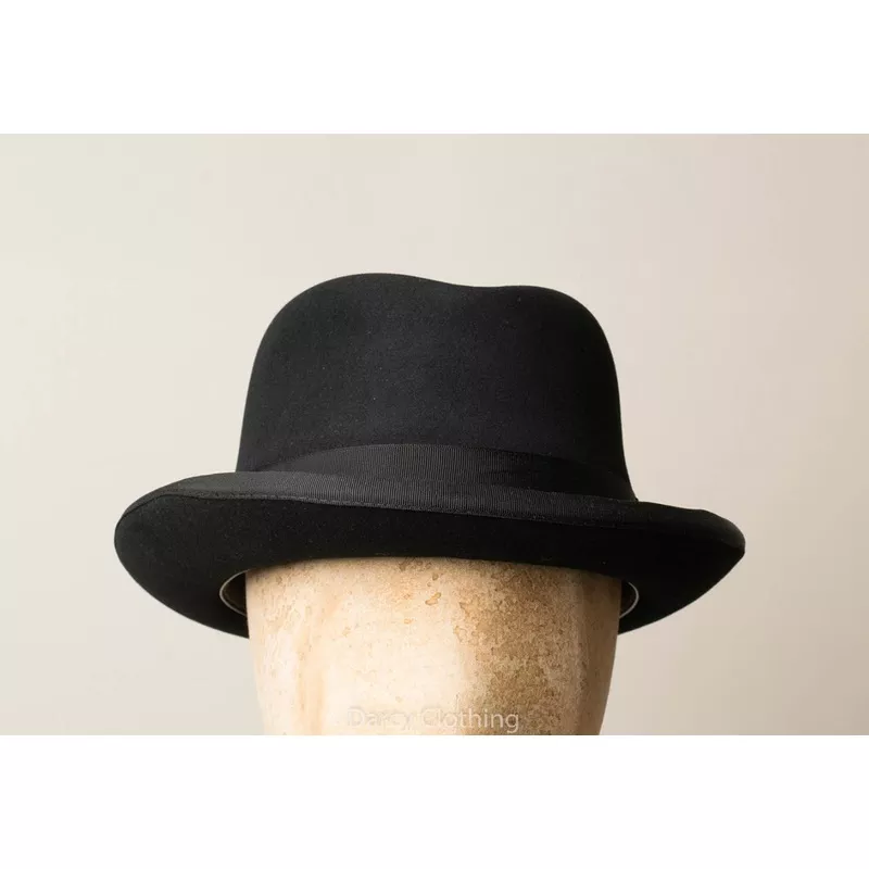 fur-felt-homburg-hat-ha126 Fur Felt Homburg Hat (HA126)