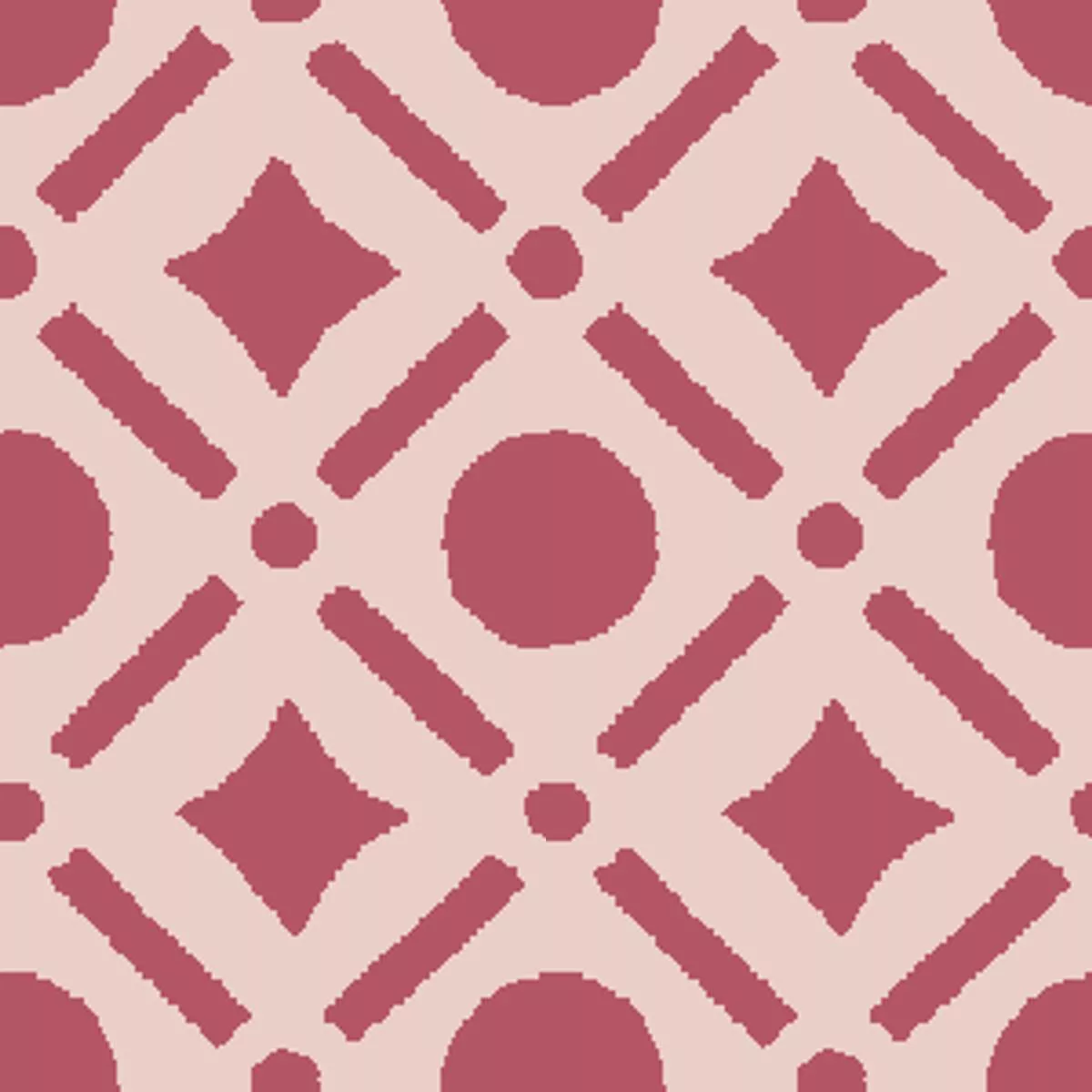Geo Duskendale on Red Fabric