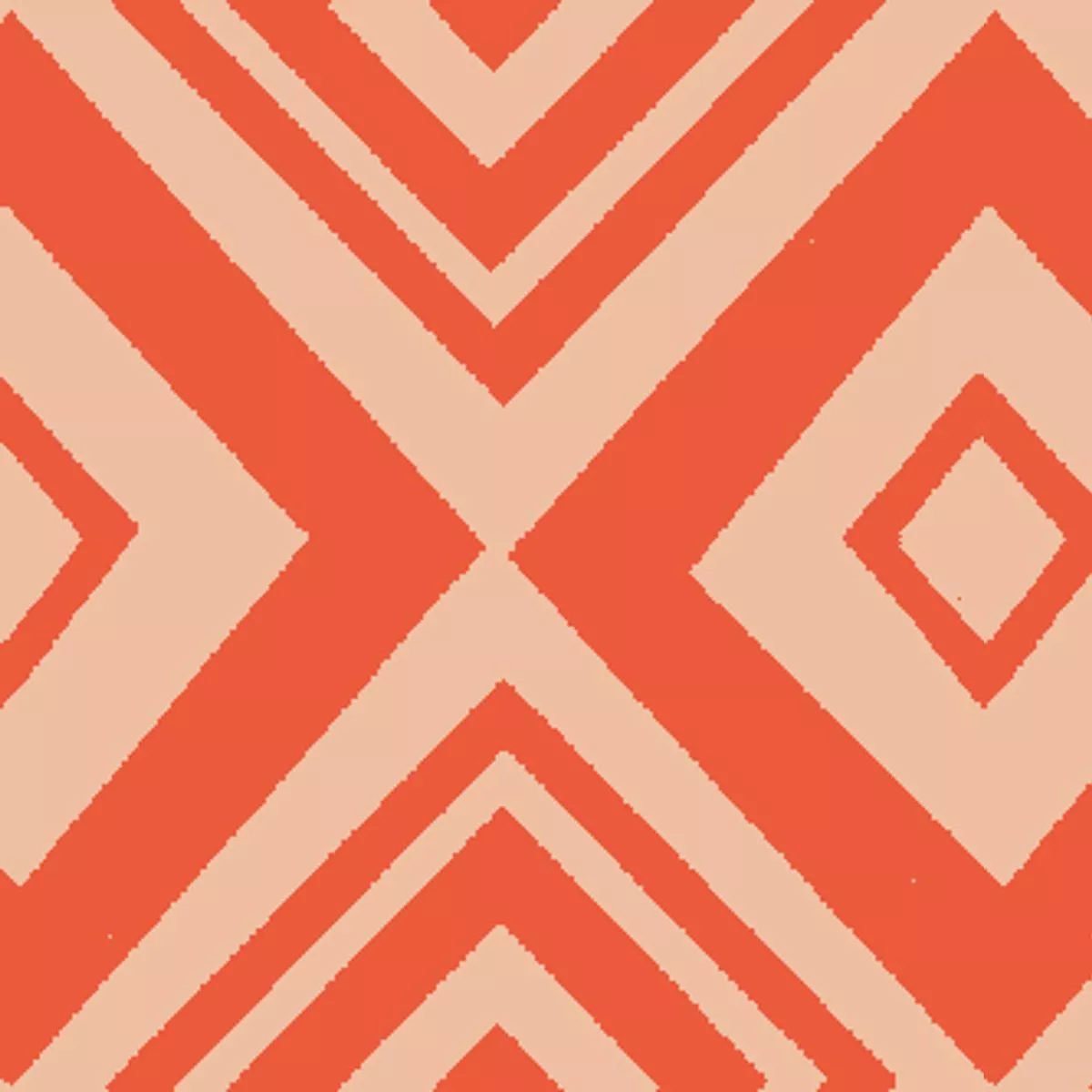 geo-egypt-on-orange-fabric Geo Egypt on Orange Fabric