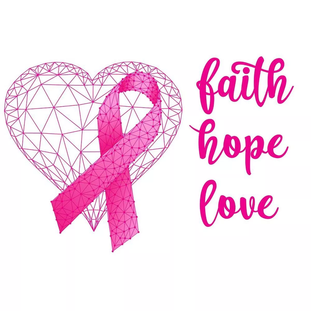 geometric-faith-hope-love-fabric-panel Geometric Faith, Hope, Love Fabric Panel