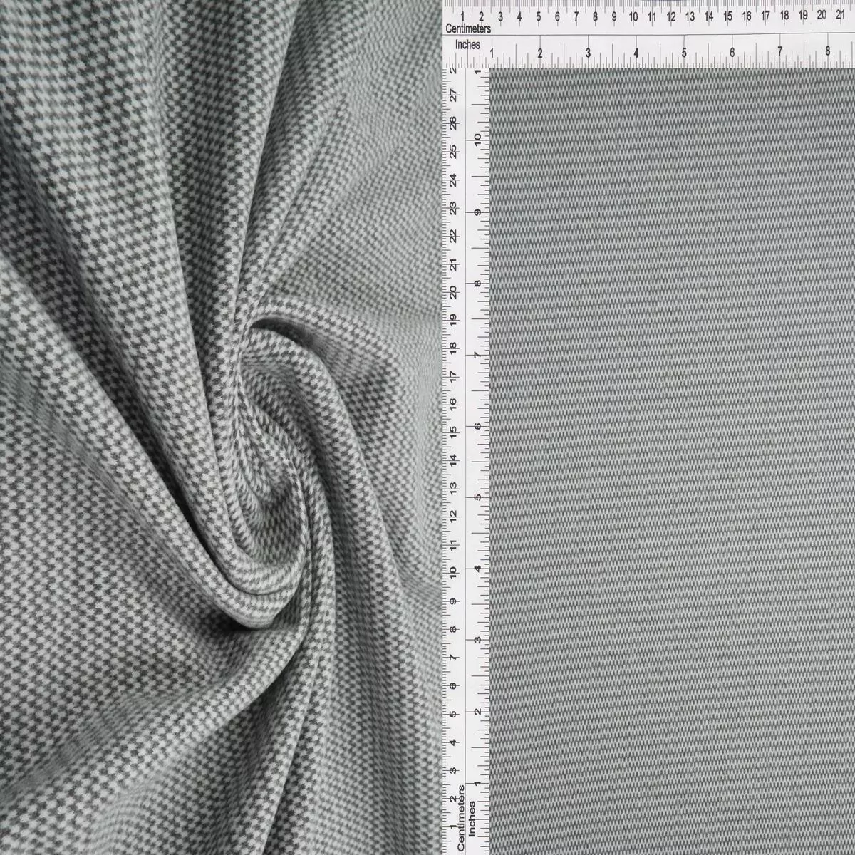 German Cashmere Mini Wave Solid Knit Fabric KNT4530 – CHARCOAL