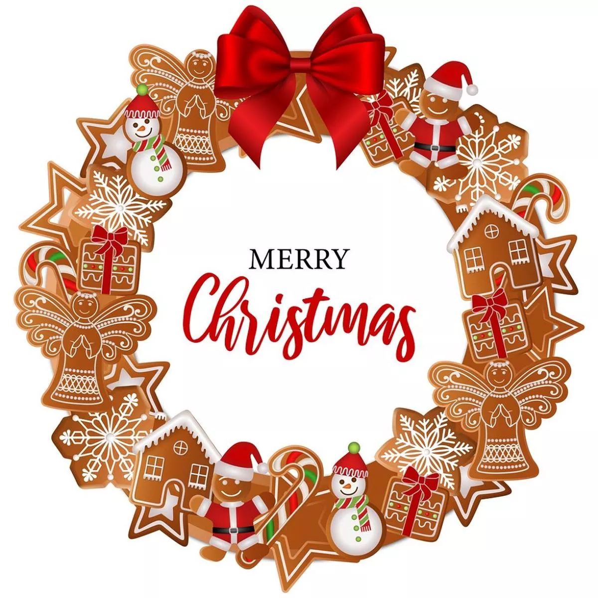 gingerbread-wreath-fabric-panel-brown Gingerbread Wreath Fabric Panel – Brown