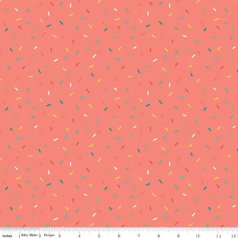 Gingham Cottage Confetti – Coral