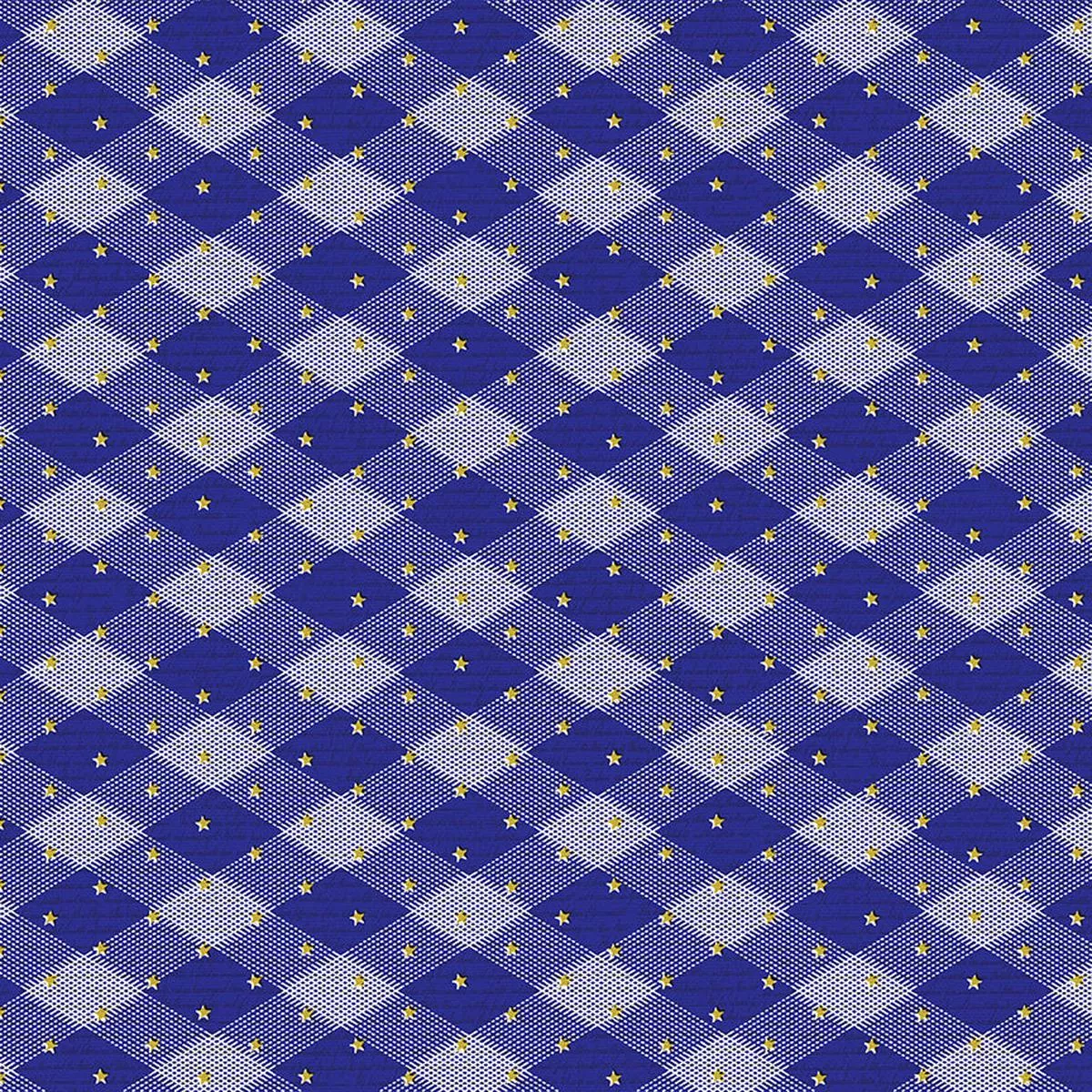 gingham-stars-blue-sateen-60 Gingham Stars – Blue – Sateen – 60″