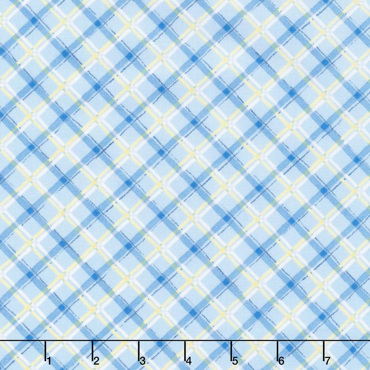 gnome-grown-plaid-blue-yardage Gnome-Grown – Plaid Blue Yardage