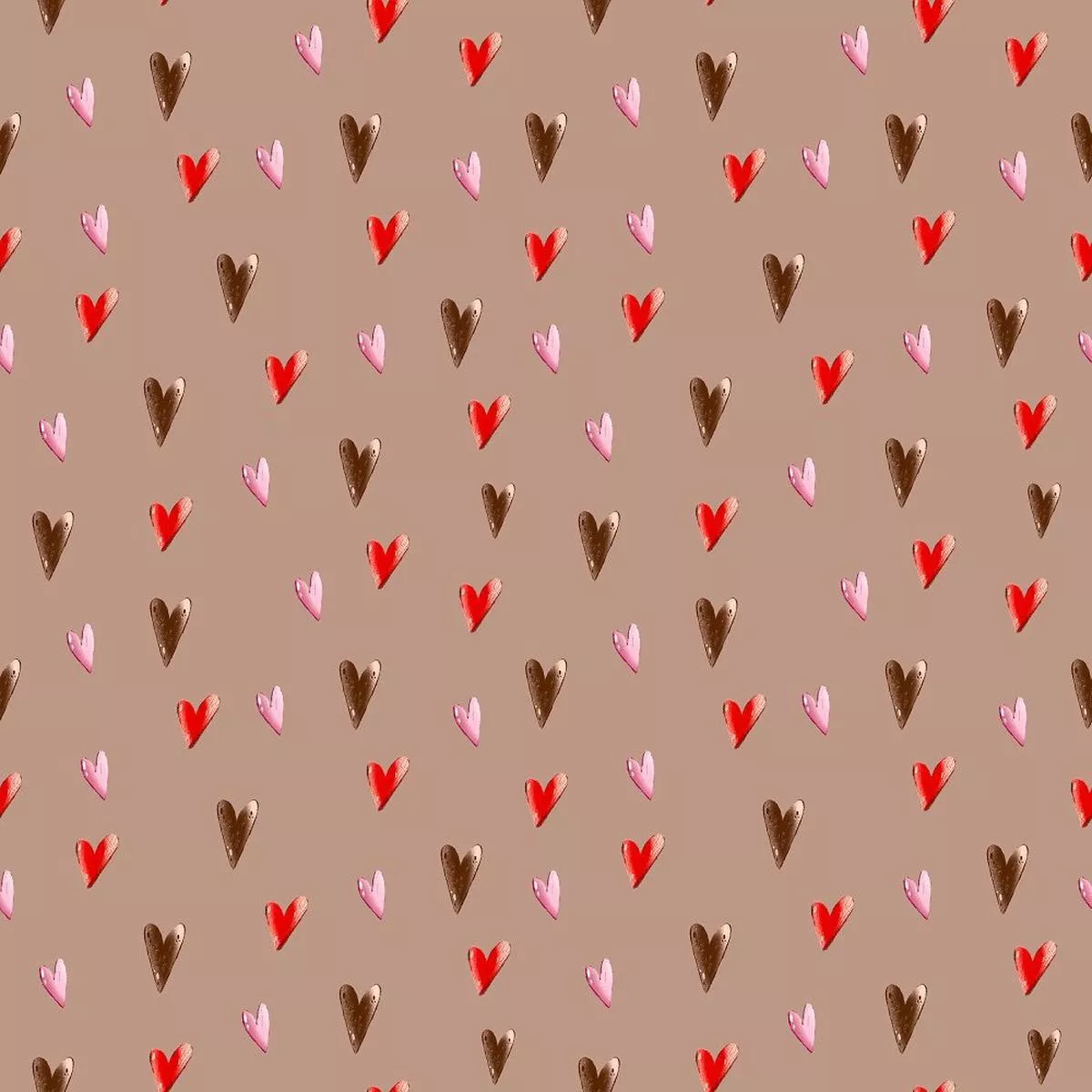 Gnome Hearts Fabric – Cream