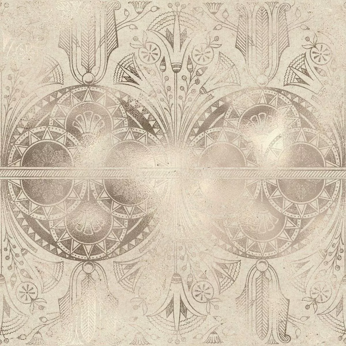 Golden Ancient Egypt Pattern #12 Fabric