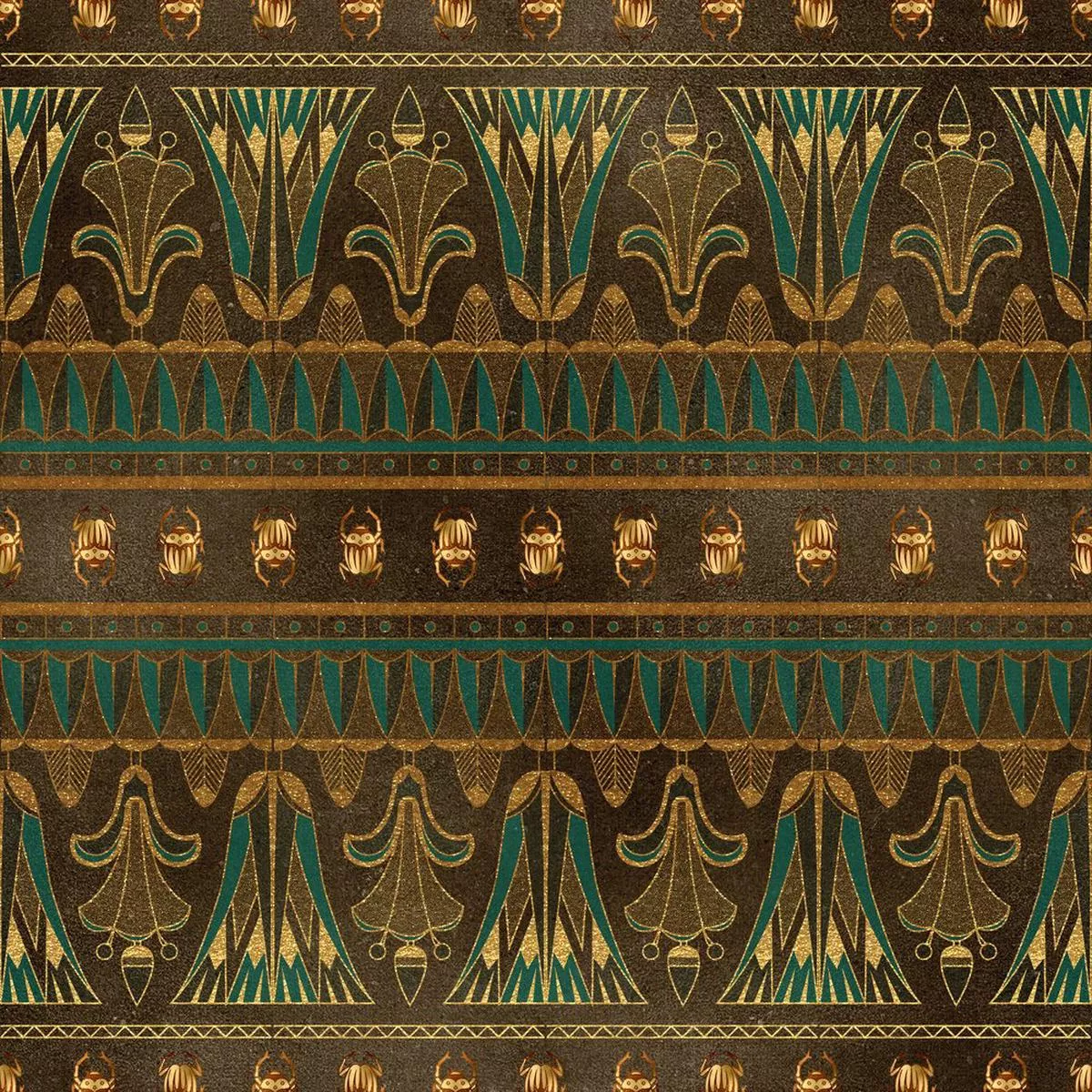 golden-ancient-egypt-pattern-17-fabric Golden Ancient Egypt Pattern #17 Fabric
