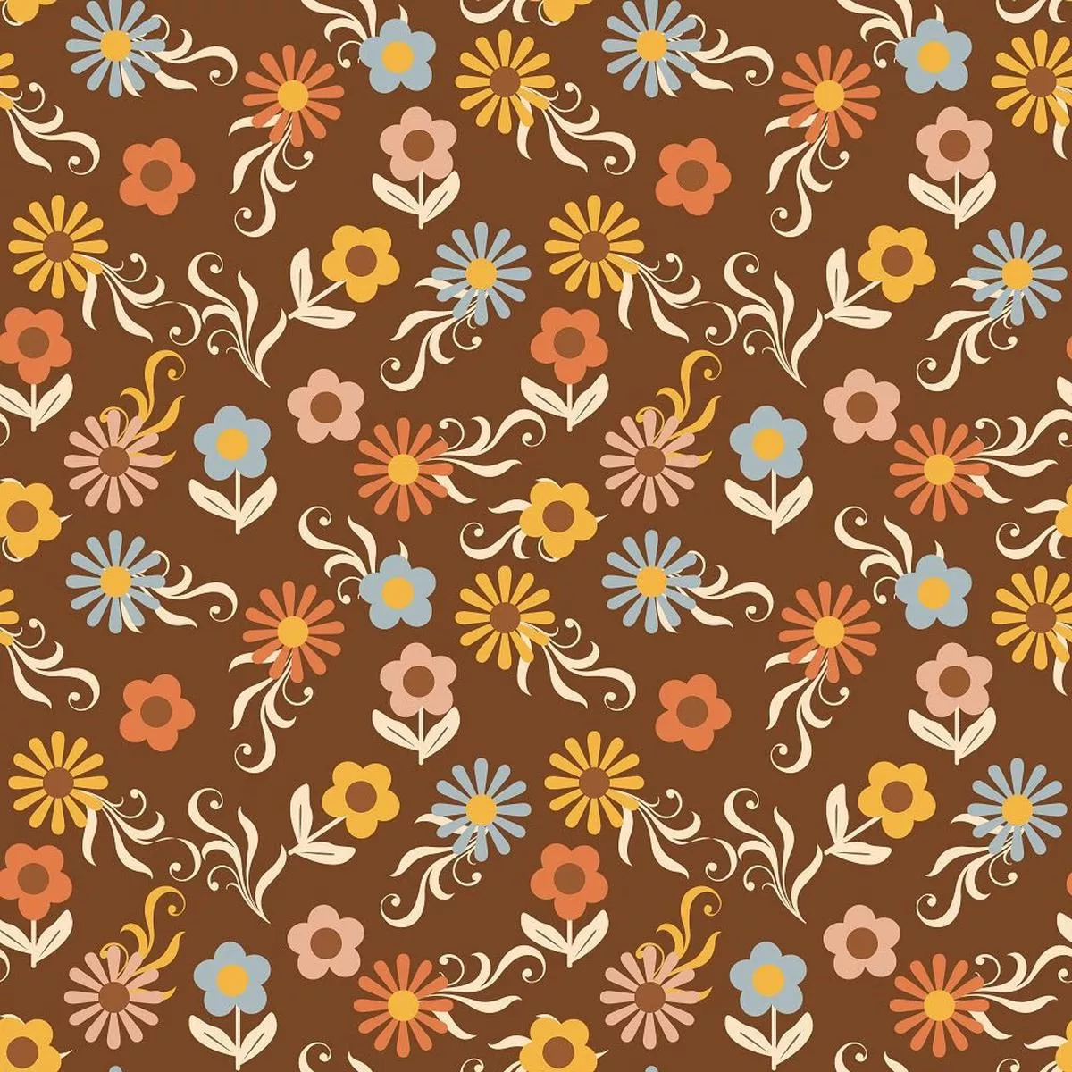 Good Vibes Flowers #8 Fabric