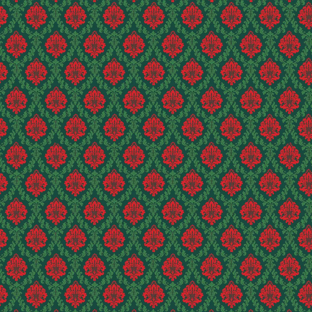 grand-brocade-on-red-green-fabric Grand Brocade on Red & Green Fabric