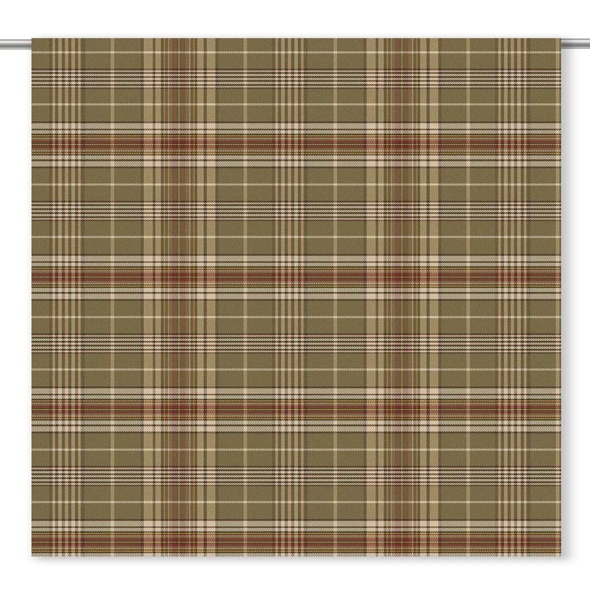 grasslands-fabric-by-yard-olive-brown-beige-brick-red ‘Grasslands’ Fabric by the Yard (Olive Brown/ Beige/ Brick Red)