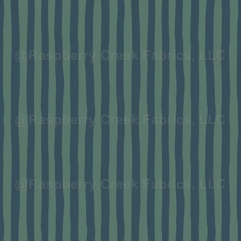 Gray-Green & Dark Gray Blue Wonky Stripes