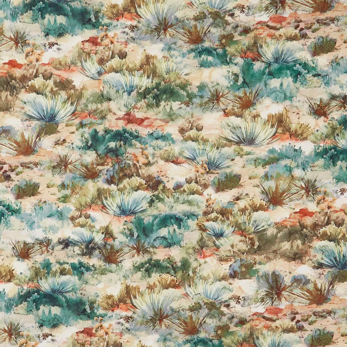 great-outdoors-desert-scene-rust-multi-yardage The Great Outdoors – Desert Scene Rust Multi Yardage