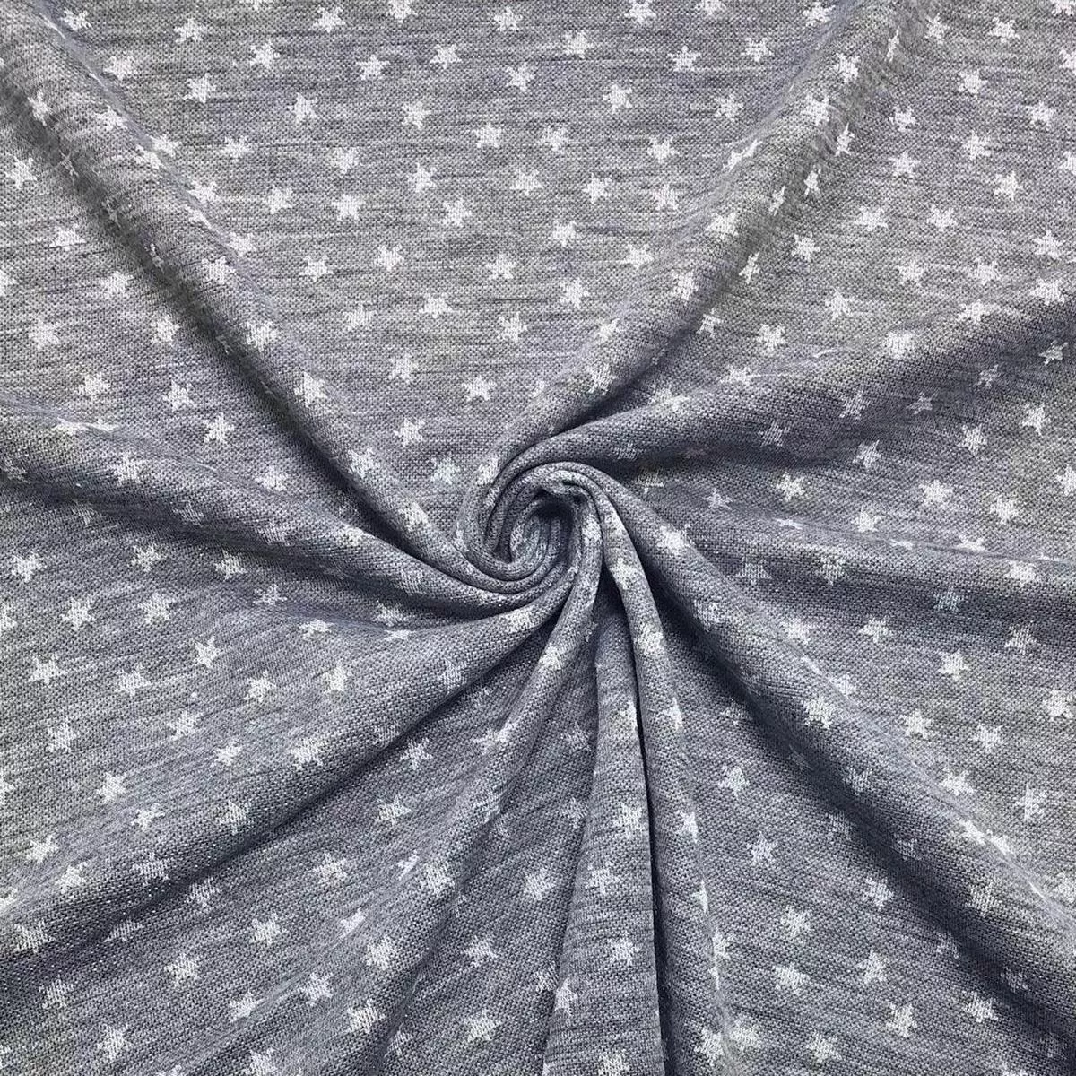Grey Star Lurex Jersey Fabric