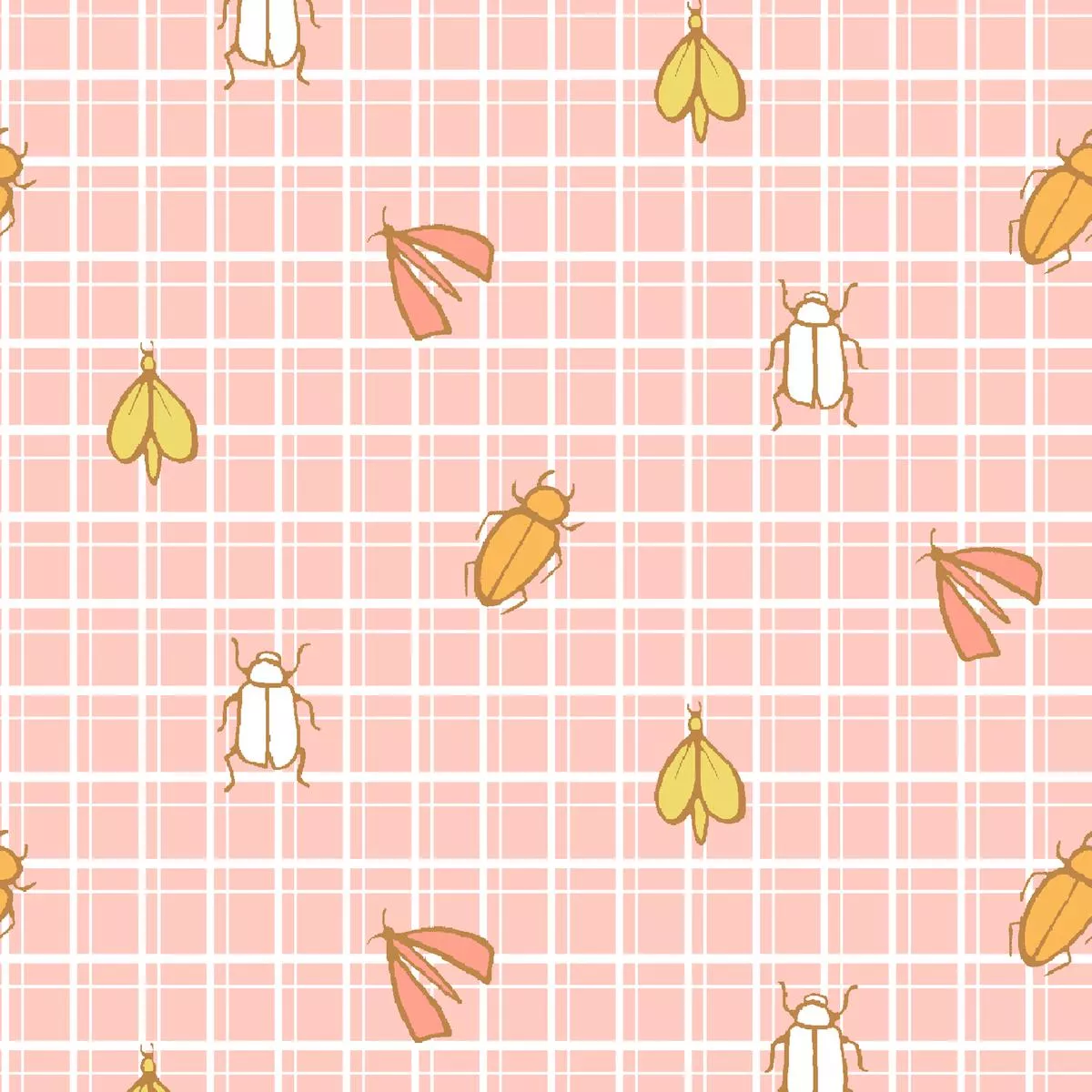 grid-critters-in-pink-fabric Grid Critters in Pink Fabric