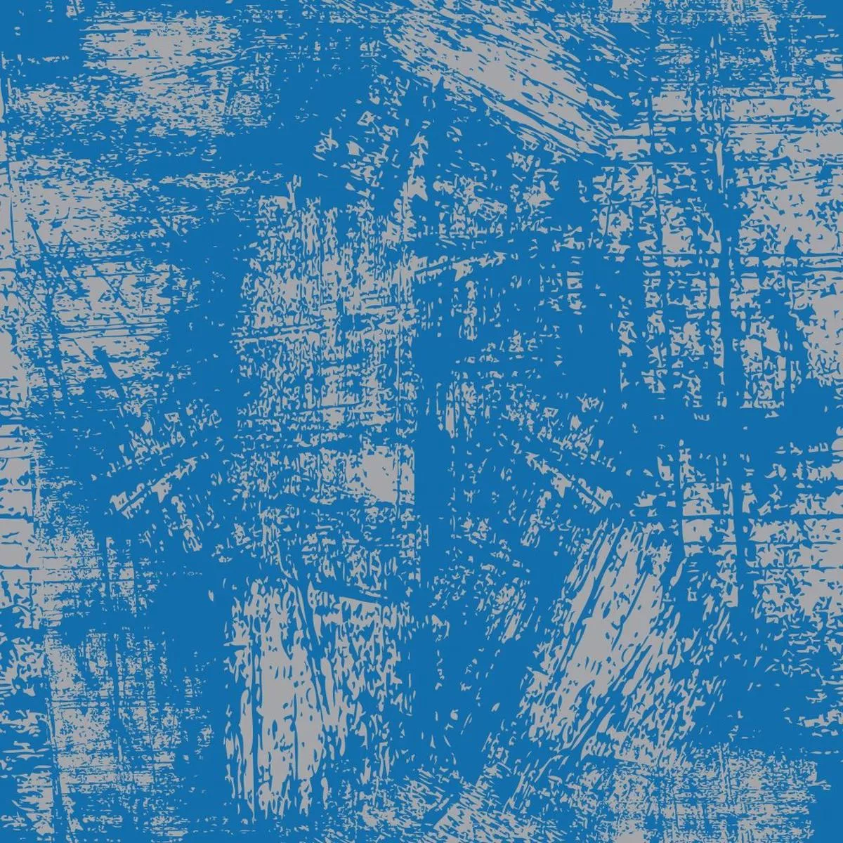 Grunge Fabric – Blue on Dusty Gray