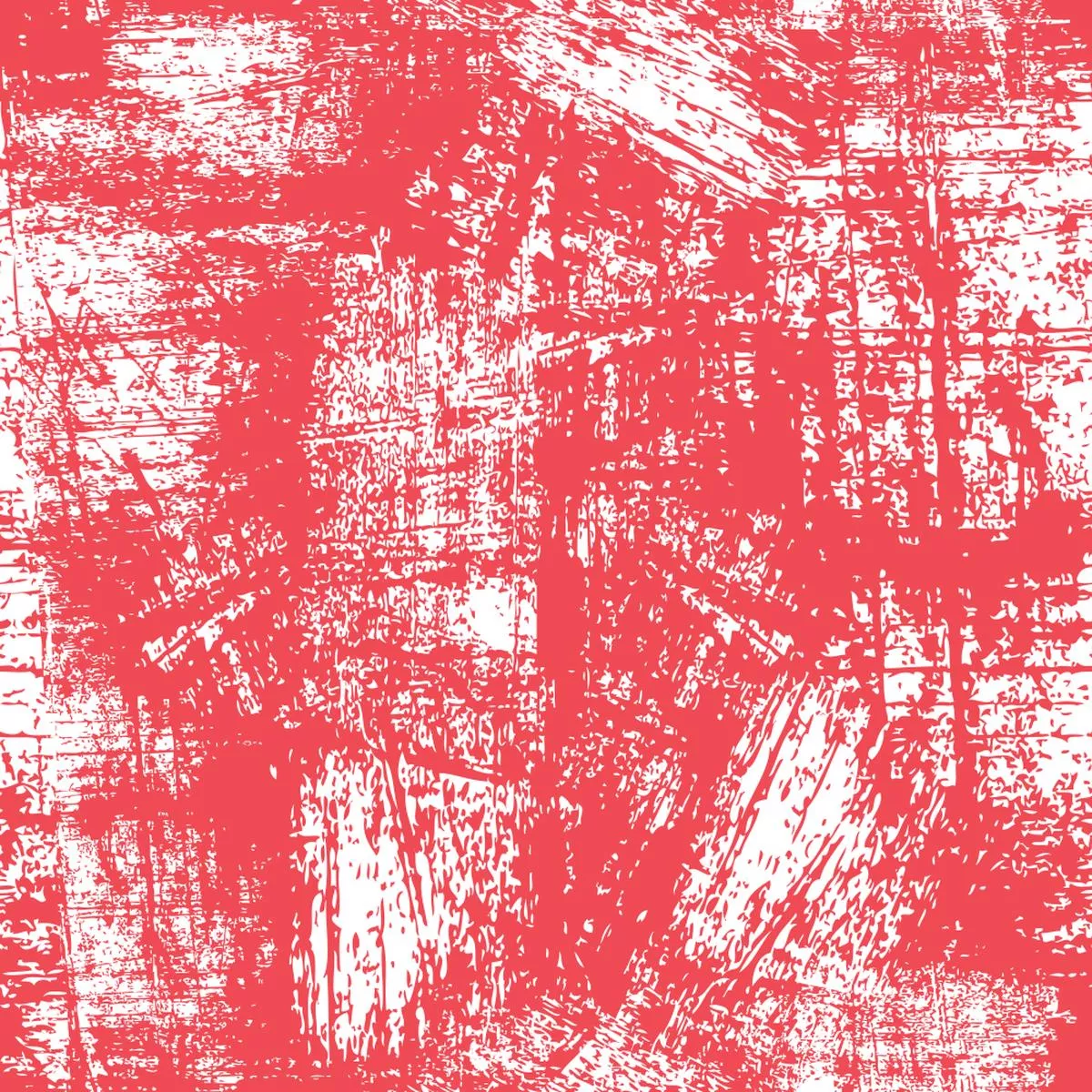 Grunge Fabric – White on Red