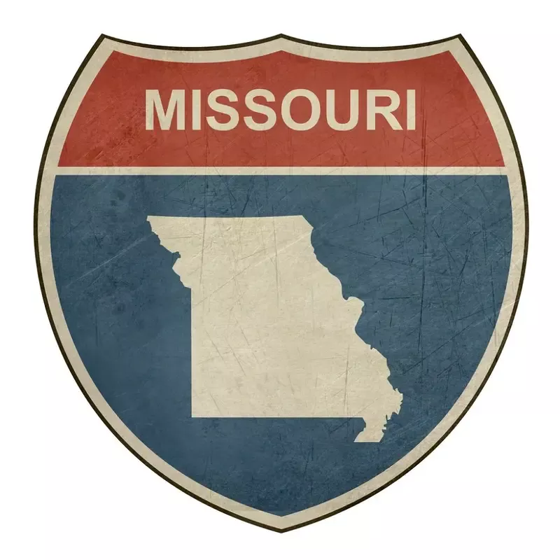 grunge-highway-sign-fabric-panel-missouri Grunge Highway Sign Fabric Panel – Missouri