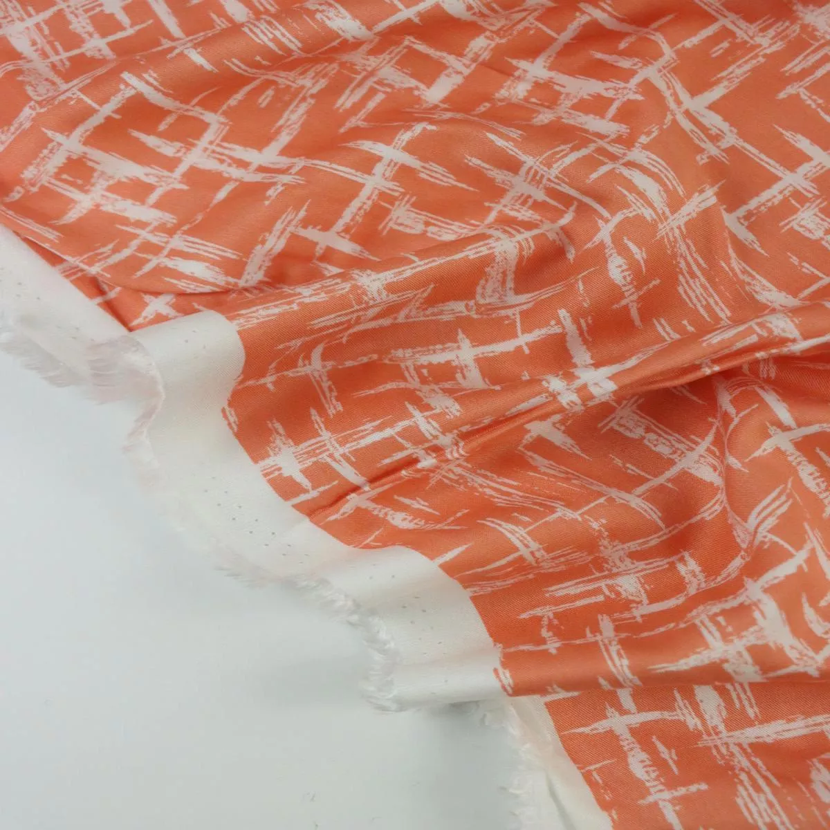 grunge-lines-on-melon-viscose-satin Grunge Lines on Melon Viscose Satin
