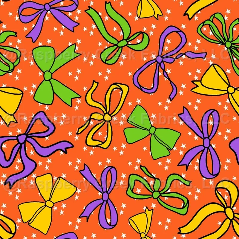 Halloween Bows on Orange