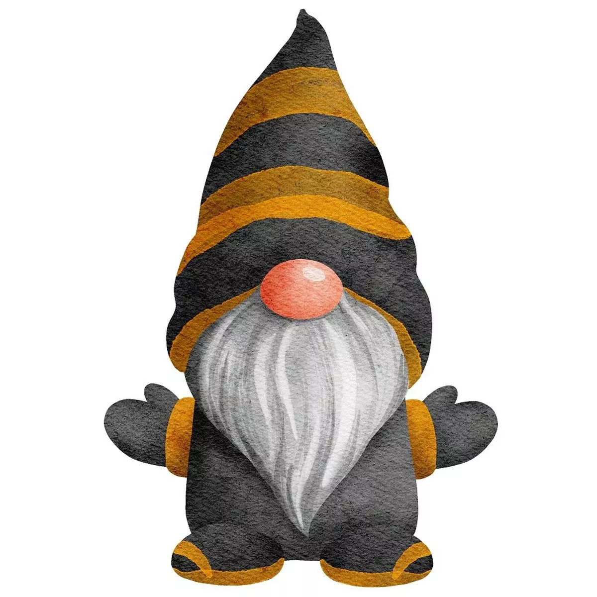 halloween-village-gnome-9-fabric-panel Halloween Village Gnome #9 Fabric Panel