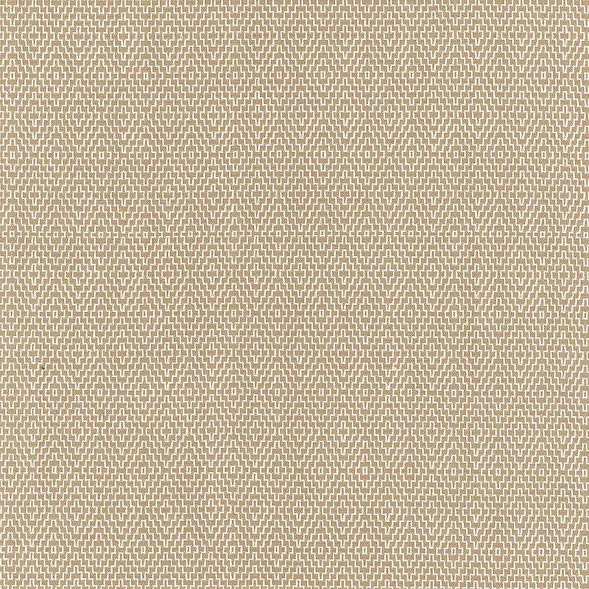 Hampton Court Diamond Flax Fabric