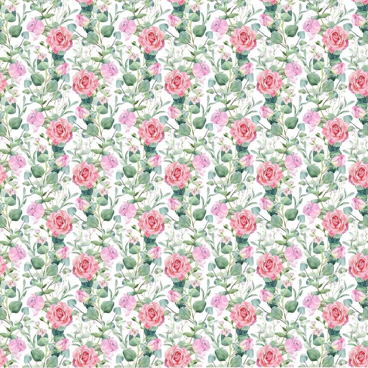 hand-painted-watercolor-roses-2-fabric Hand-painted Watercolor Roses #2 Fabric