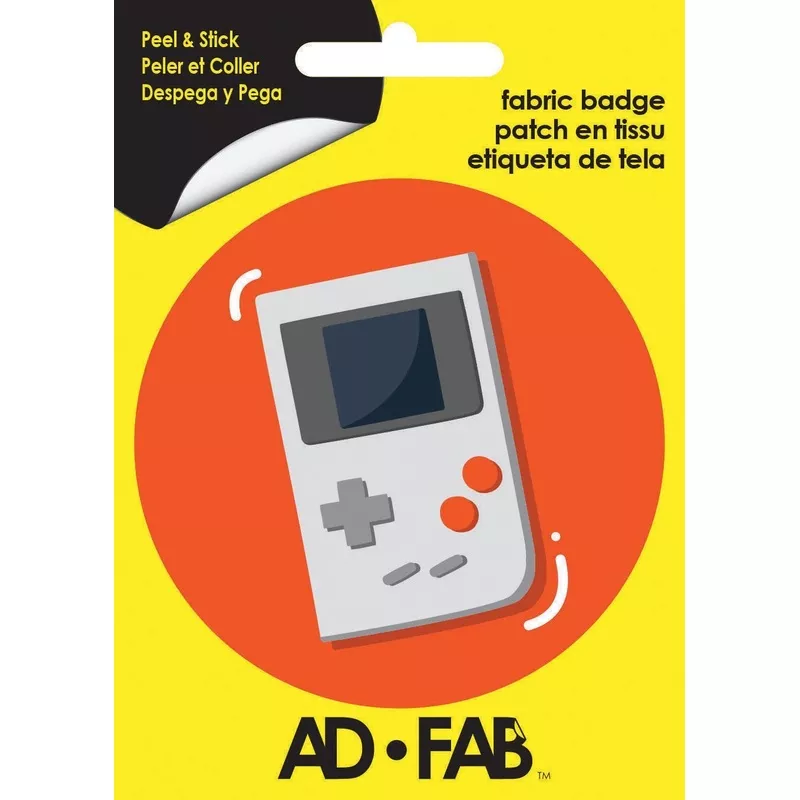 handheld-game-console-adhesive-fabric-badge-01-multi The Handheld Game Console Adhesive Fabric Badge 01 Multi