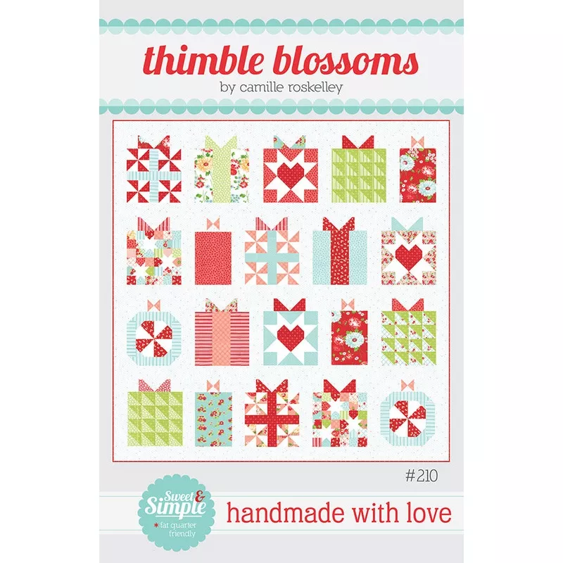 handmade-with-love-quilt-pattern-by-thimble-blossoms Handmade With Love Quilt Pattern by Thimble Blossoms