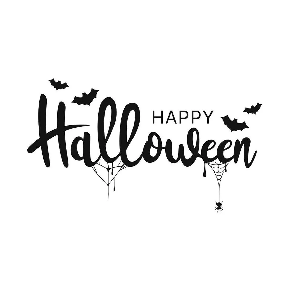 happy-halloween-font-fabric-panel-white Happy Halloween Font Fabric Panel – White