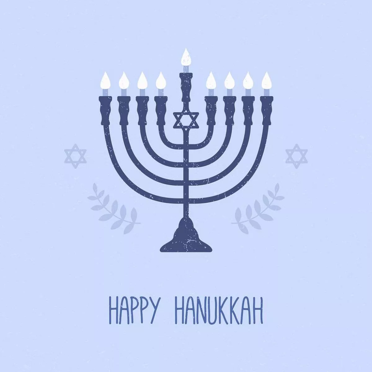 happy-hanukkah-fabric-panel-light-blue Happy Hanukkah Fabric Panel – Light Blue