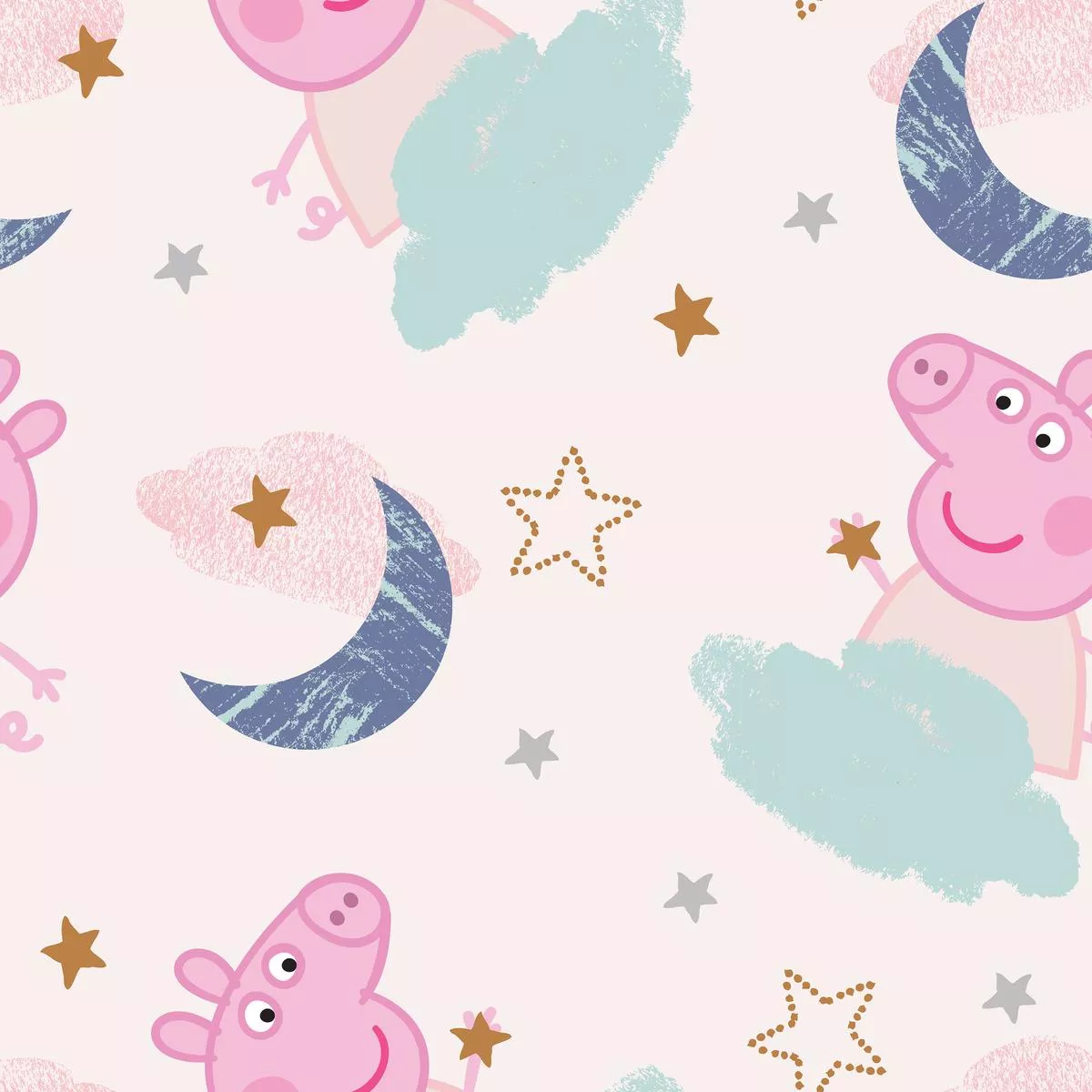 hasbro-peppa-pig-celestial-sky-fabric Hasbro Peppa Pig Celestial Sky Fabric