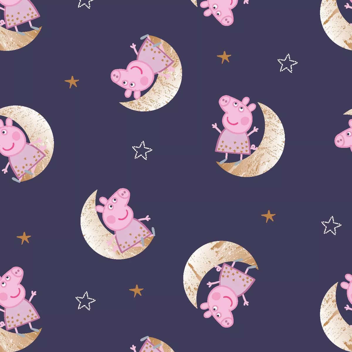 hasbro-peppa-pig-moon-stars-toss-fabric Hasbro Peppa Pig Moon Stars Toss Fabric