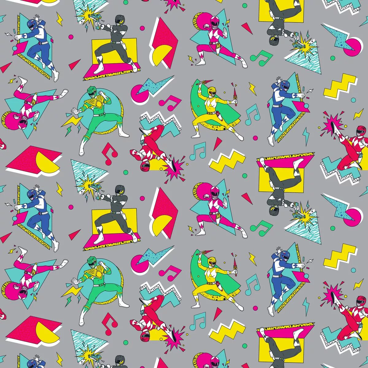 Hasbro Power Rangers 90s Retro Fabric