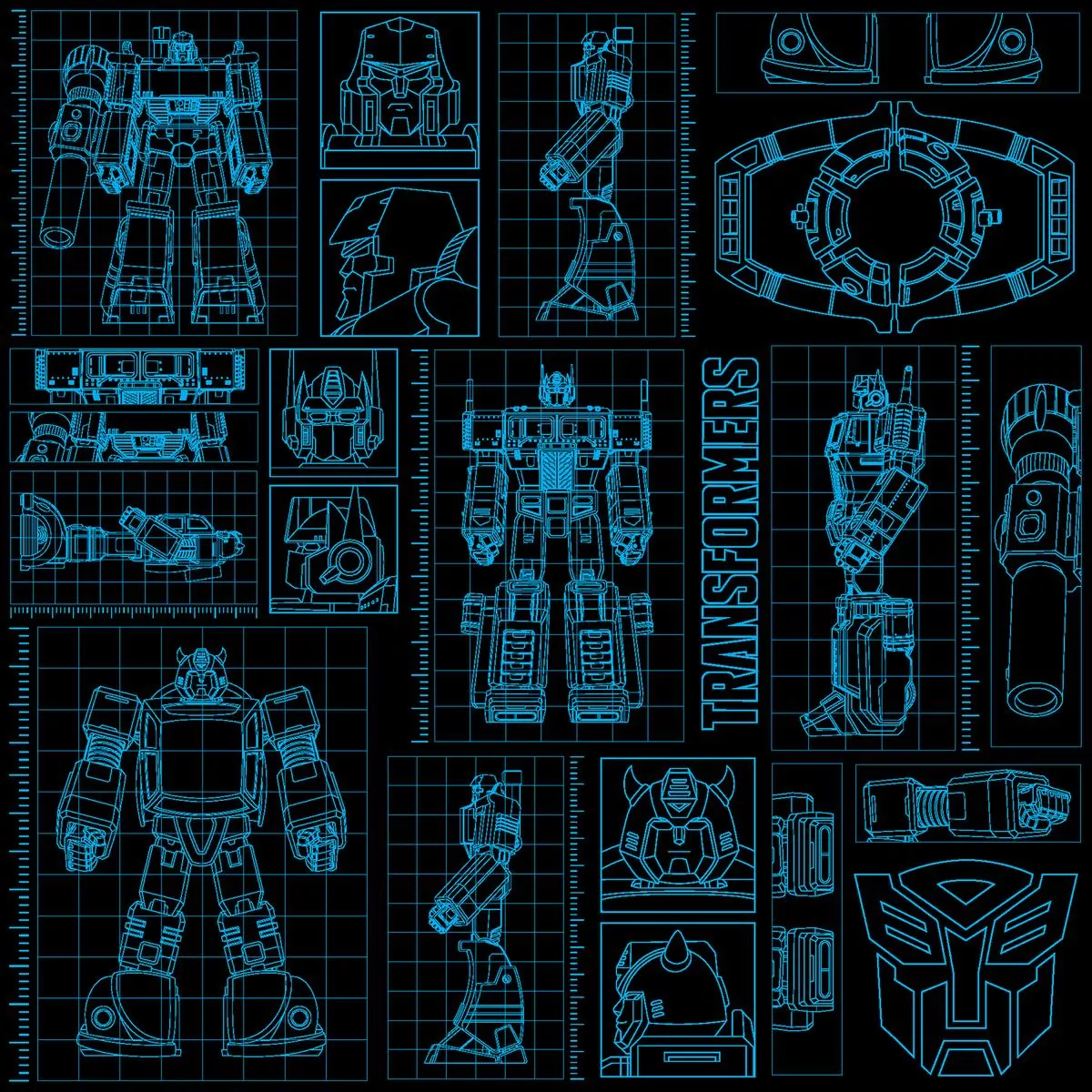 hasbro-transformers-blueprint-schematics-fabric Hasbro Transformers Blueprint Schematics Fabric