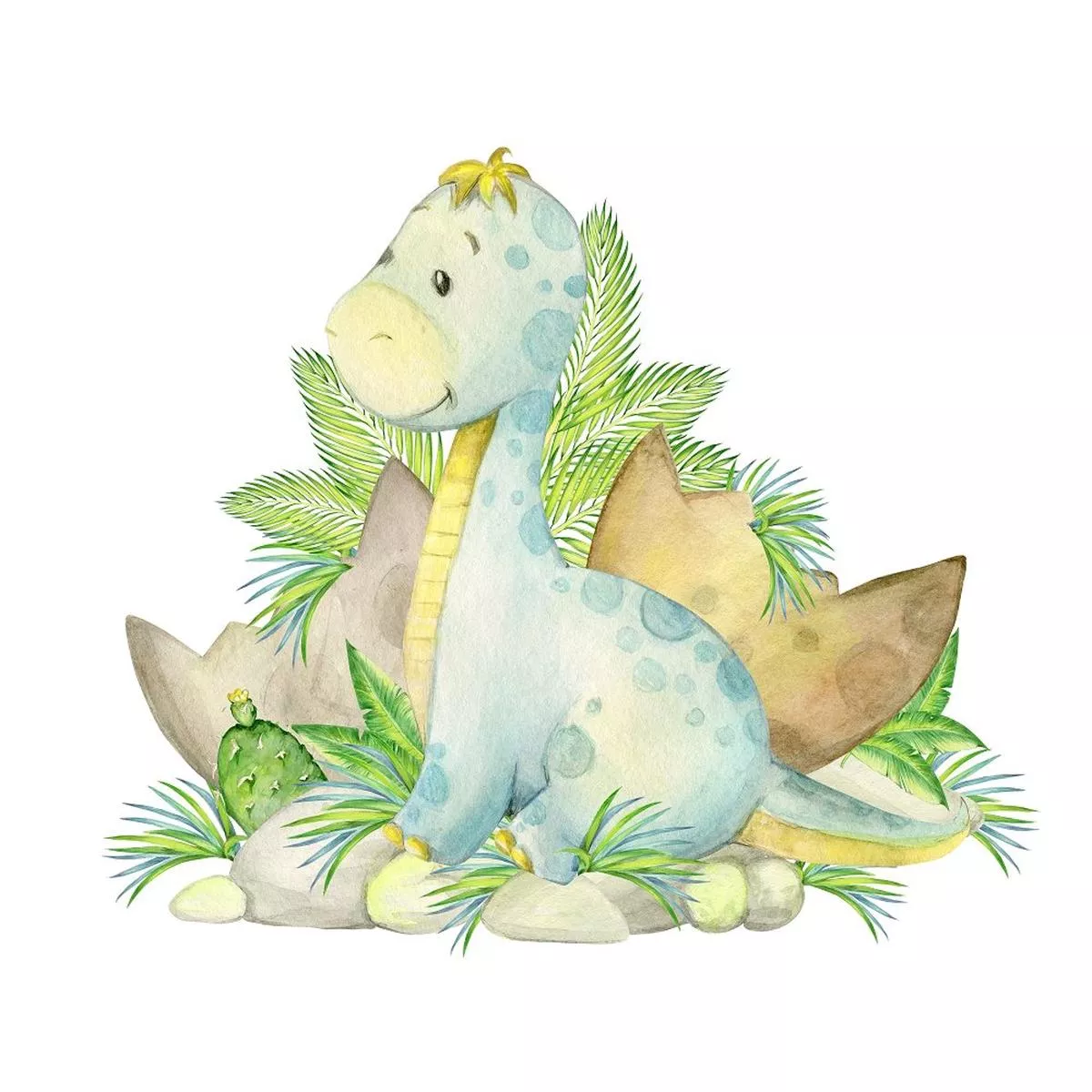 hatching-baby-brachiosaurus-fabric-panel Hatching Baby Brachiosaurus Fabric Panel