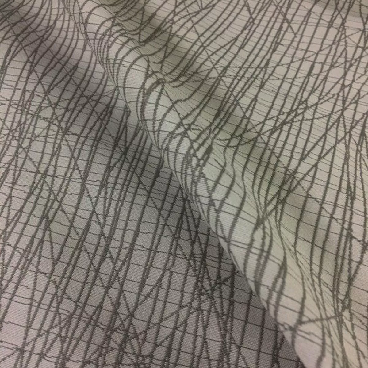 HBF Scribble XS Grege Abstract Beige Upholstery Fabric