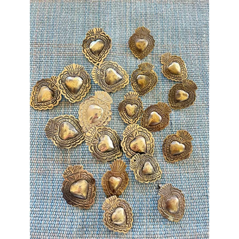 Heart Milagro Charms – Small and Medium