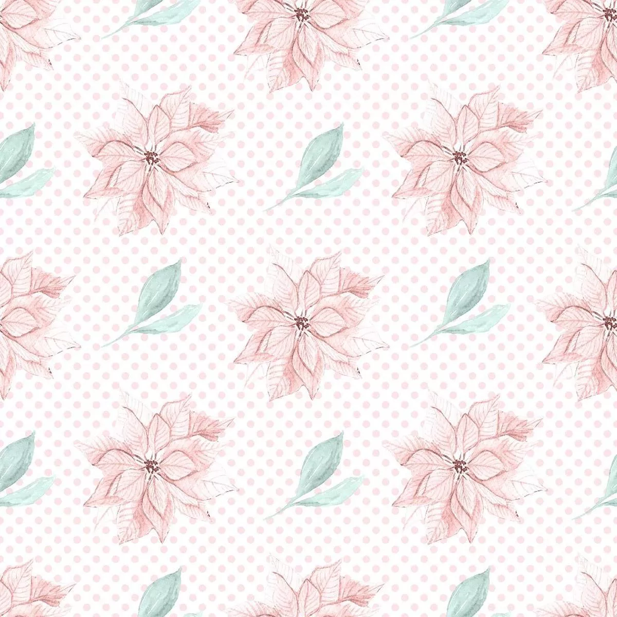 Hello Winter Pattern #3 Fabric – White