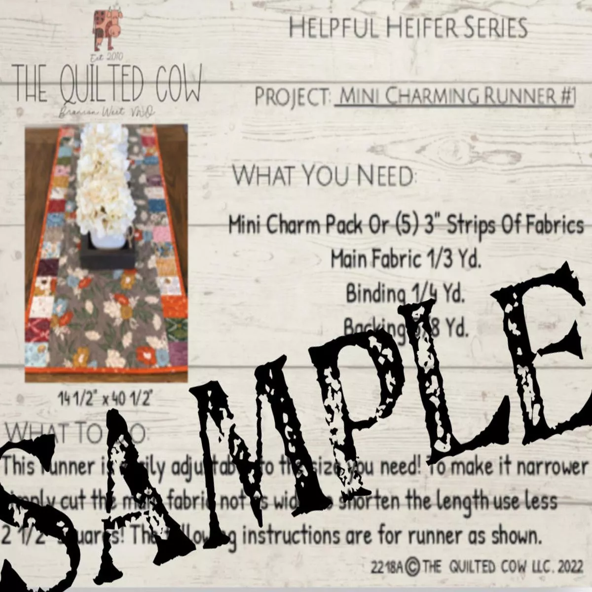 Helpful Heifer Mini Charming Runner #1