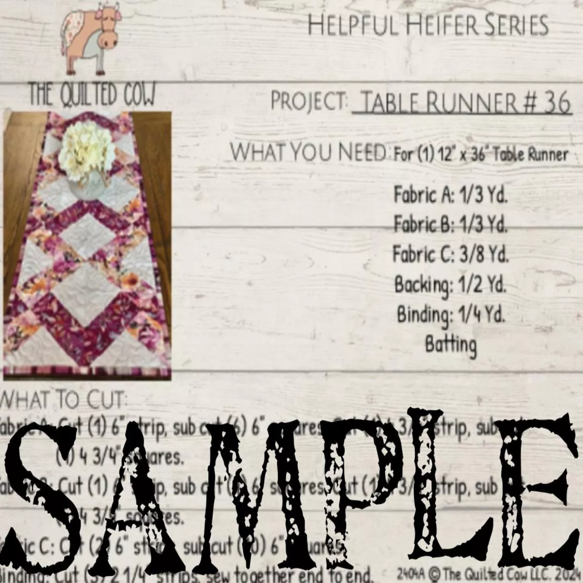 helpful-heifer-table-runner-36 Helpful Heifer Table Runner #36