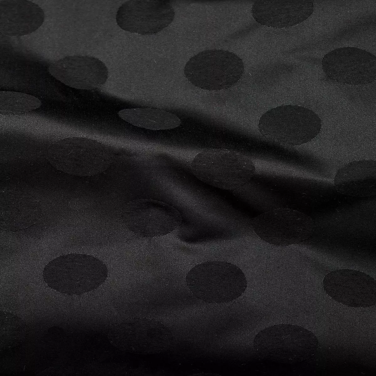 Hepburn Big Dot Satin Black