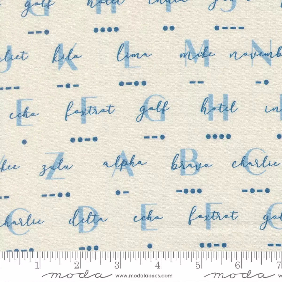 high-flight-quilt-fabric-phonetic-morse-code-in-cloud-multi-45062-11 High Flight Quilt Fabric – Phonetic Morse Code in Cloud Multi – 45062 11
